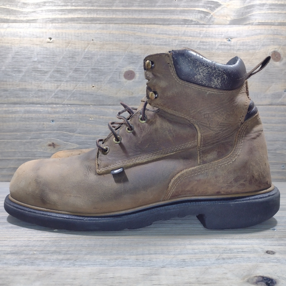 Red Wing Shoes Dynaforce 6" Safety Toe Leather Work Boots Mens Size 10.5…
